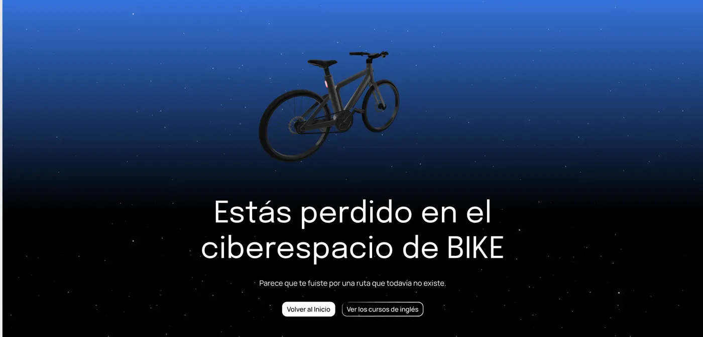 BIKE — An interactive 3D bicycle for the lost
