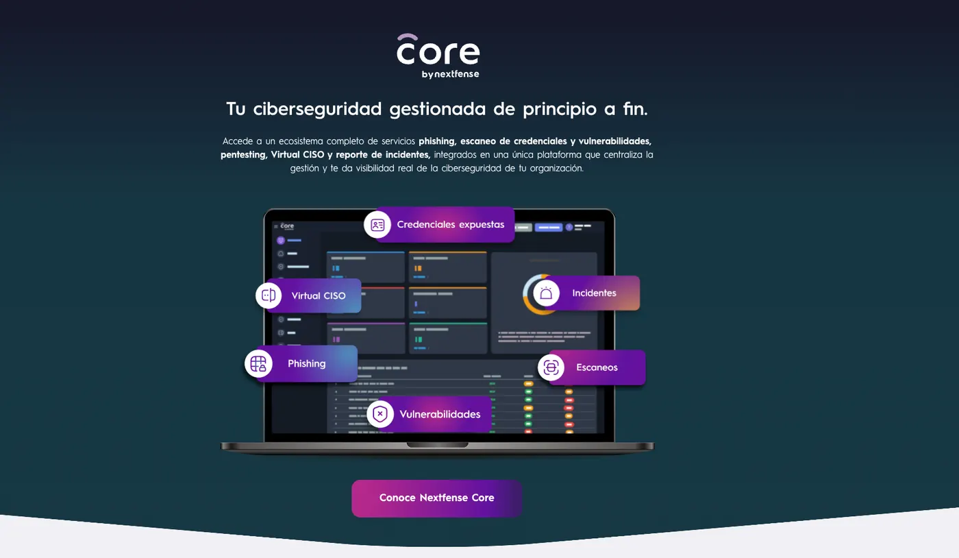 Nextfense — The managed-security platform, one clear diagram